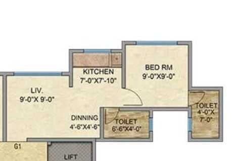 Other, mayfair-vishwaraja 1 Bedroom 425 Sq.Ft. Apartment In Titwala Thane 9489356